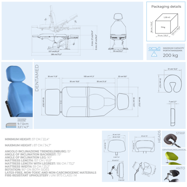 Lemi Monza Stationary Power Surgical Procedure Chair | Infinium Medical