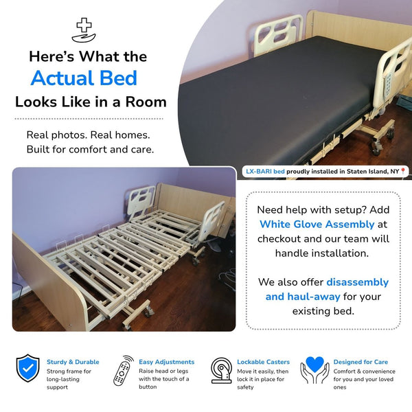 Bariatric Trendelenburg Electric Hospital Bed – Medacure LX-BARI with Linak Motor