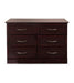 Hamilton 6 Drawer Dresser front-facing view in mahogany finish
