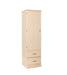 Wardrobe for Assisted Living Furniture 1-Door 2-Drawer in Maple finish