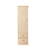 Wardrobe for Assisted Living Furniture 1-Door 2-Drawer in Maple finish