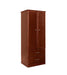Wardrobe for Assisted Living Furniture 2-Door 2-Drawer in Cherry finish