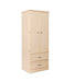 Wardrobe for Assisted Living Furniture 2-Door 2-Drawer in Maple finish