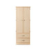 Wardrobe for Assisted Living Furniture 2-Door 2-Drawer in Maple finish