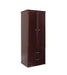 Wardrobe for Assisted Living Furniture 2-Door 2-Drawer in Mahogany finish