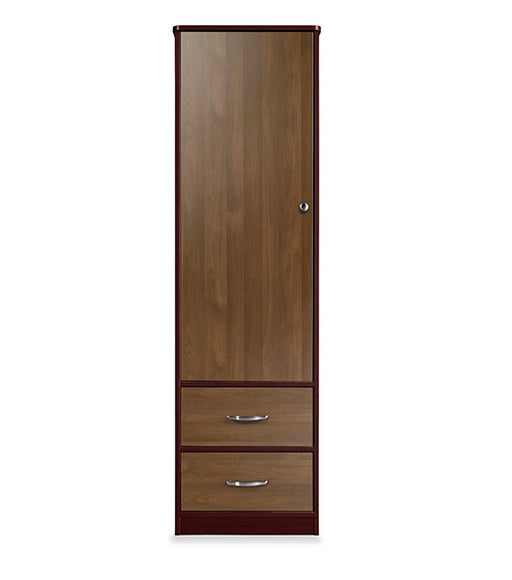 Wardrobe for Assisted Living Furniture 1-Door 2-Drawer in 2 Tone finish