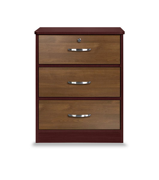 Bedside Cabinet Drawer for Assisted Living Furniture CC-BSC3D in 2 Tone finish