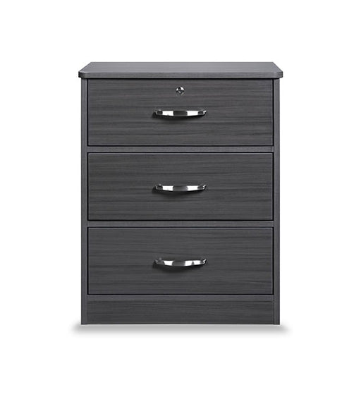 Bedside Cabinet Drawer for Assisted Living Furniture CC-BSC3D in Coastal Grey finish