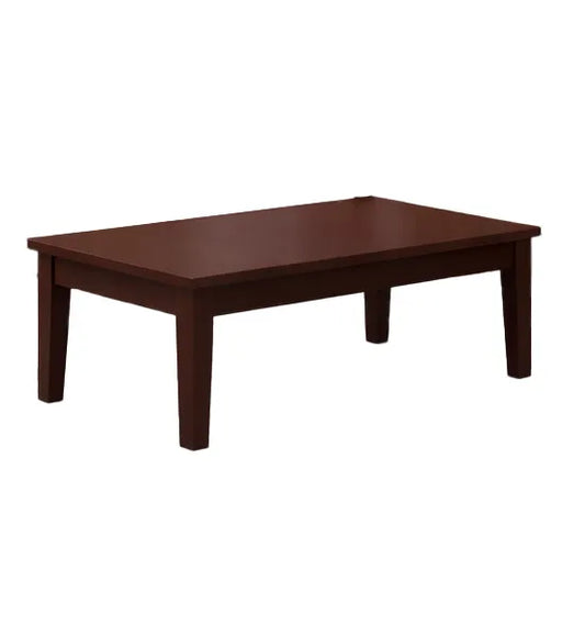 Mahogany outdoor table on a white background