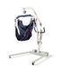 The Free Spirit Bariatric Patient Lift FS660-T is a portable lift with a metal frame, wheeled base, and fabric sling seat, designed for safe transfers of individuals up to 660 lb with mobility challenges.