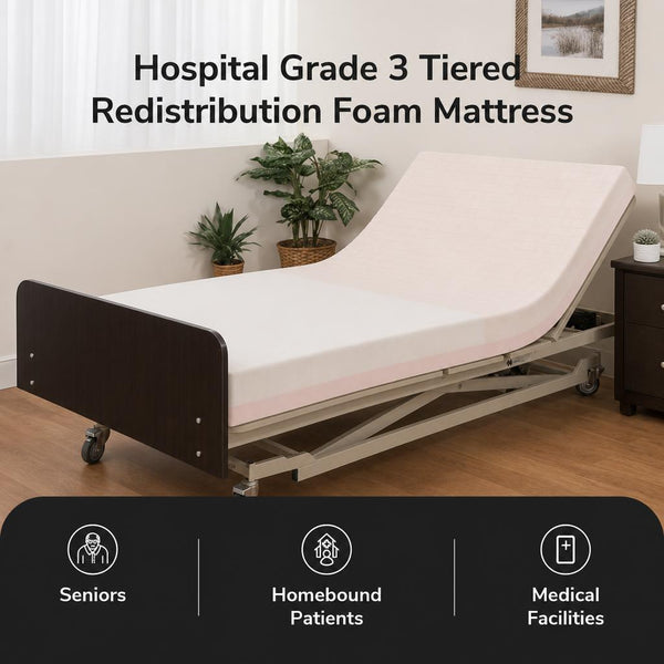 Bariatric 550 LBS Capacity Hospital Bed Mattress for Pressure Redistribution - 48" Width | Medacure Proex