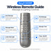 NuLyft 500WF Wireless Remote Guide Massage and Lighting Controls — Back Massage, Foot Massage, Massage Mode, Massage Timer, Under-Bed Light, and Timer All Off buttons explained