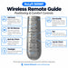 NuLyft 500WF Wireless Remote Guide Positioning and Comfort Controls — Anti-Snore, Zero Gravity, M1 M2 Memory, Flat, Back Up Down, Leg Up Down, and Flashlight buttons explained