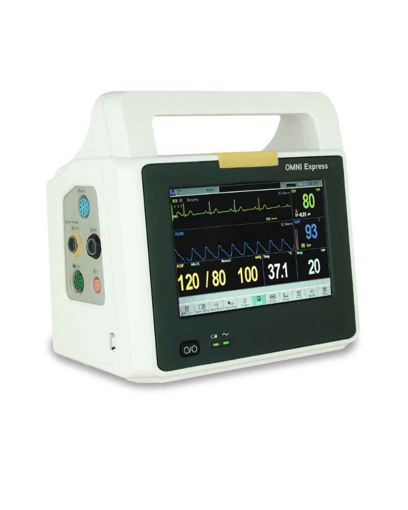 Omni Express Portable Patient Monitor with 7-inch touchscreen display