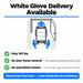 Infographic showing Proactive Protekt Akra Bariatric PMBAB54 residential delivery advantages including only 307 lbs weight, no door frame removal needed, no specialized movers required, and residential wood grain panel design.
