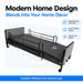 Protekt Akra-FE hospital bed with sleek black textured vein finish and grey accents designed for home décor