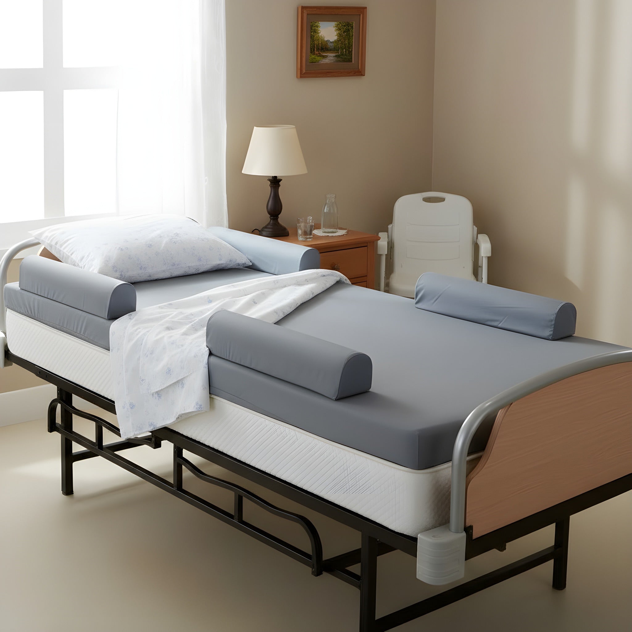 Hospital Bed Rails for Adjustable Beds - Universal Fit & Easy Install