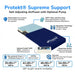 Protekt Supreme Support self-adjusting air and foam mattress with optional Protekt 3000 pump, gel-infused visco foam, equalization air cell system, sloped heel section, and bariatric weight capacities up to 700 lbs.