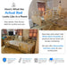 Protopia hi-low hospital bed in a home setting with promotional text about availability and assembly services.