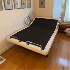 Animated demonstration of the Transfer Master Supernal 3 hospital bed showing head elevation, foot adjustment, and hi-low height positioning