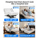 Transfer Master Supernal 3 available in four sizes: Twin 38x80 400 lbs, Queen 60x80 500 lbs, Full 53x80 500 lbs, and Dual King 2X 38x80 400 lbs each, shown in home bedroom settings