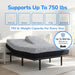 the Sinergy bed supports up to 750lbs and you can upgrade up to 850 lbs with Hi-lo Lift System