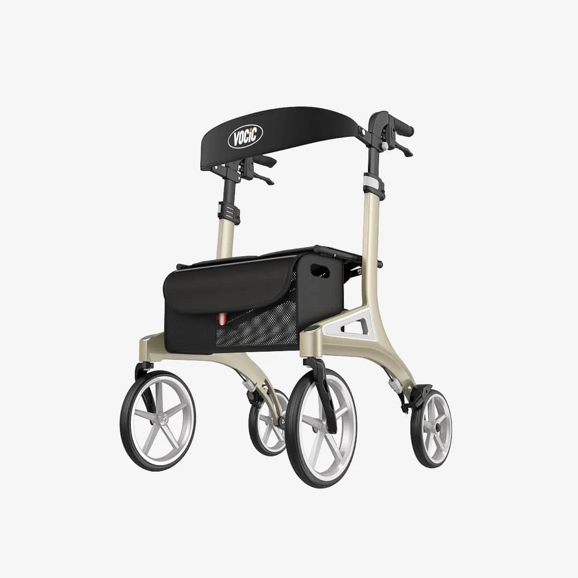 Lightweight Rollator Walker – Vocic Z71 with Seat & Brakes