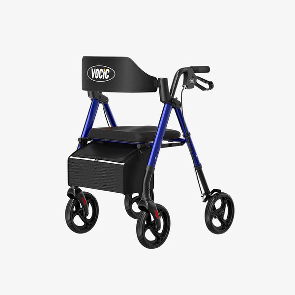 Vocic Z21 Ergonomic Folding All Wheel Rollator Walker - MedShop Direct
