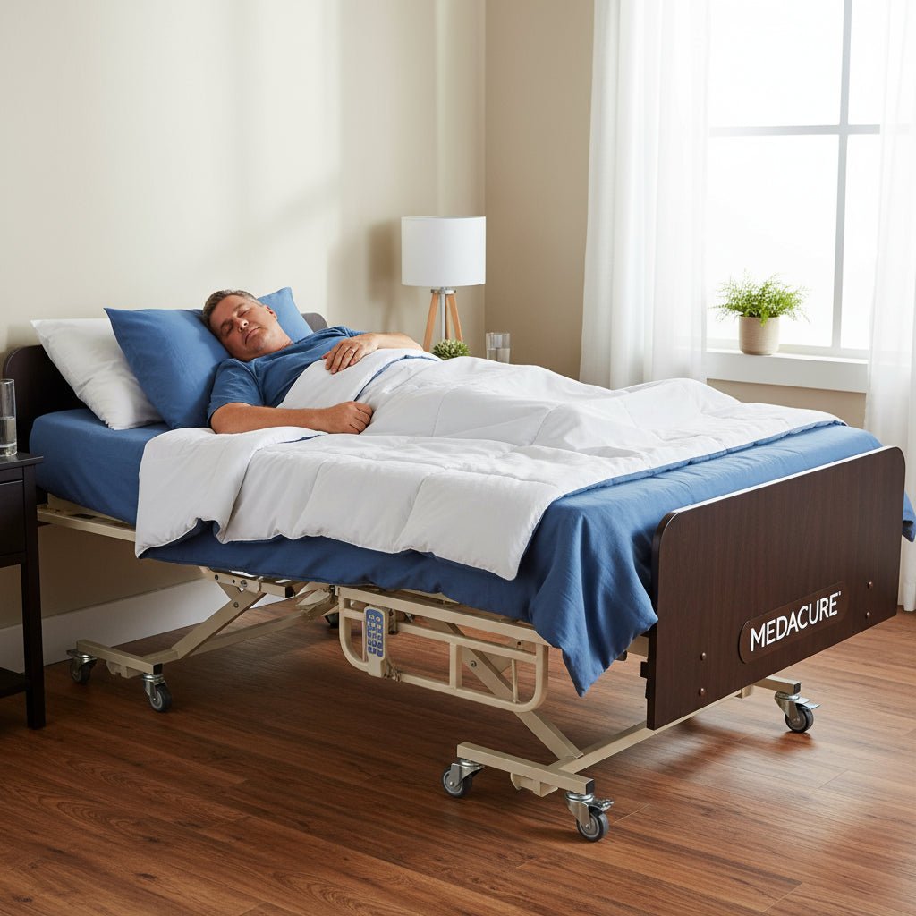 Hospital Beds with Rails | Safe Medical Beds with Free Side Rails